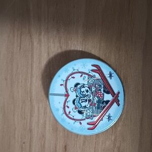 Mickey and Minnie Skiing Pin